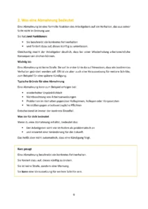 Seite 6 von 6: Was eine Abmahnung bedeutet, typische Gründe und was sie für dich bedeutet.