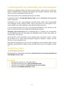 Text über Arbeitsbelastung, Arbeitszeit und Arbeitsrecht