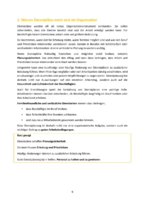 Text: Warum Dienstpläne sind und Organisation.