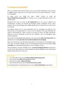 Text über Krankschreibung, Attest und eAU bei Arbeitsunfähigkeit.
