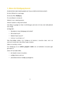 Text: 1. Wenn die Kündigung kommt. Informationen zur Kündigung.