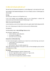 Urlaubsanspruch: Gesetzliche Regelungen und Mindesturlaub nach Arbeitsrecht